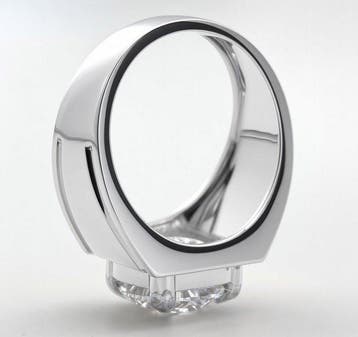 Bague - 14 carats Or blanc - 4.90ct. tw. Diamant (Cultivé en, Handtassen en Accessoires, Nieuw