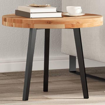 vidaXL Tafelblad rond Ø 50x4 cm massief acaciahout, Verzenden, Nieuw