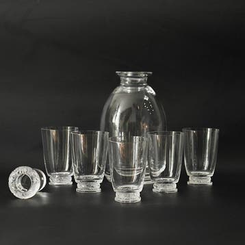 Lalique - Service à boisson (7) - “Saint-Hubert” - Décanteur