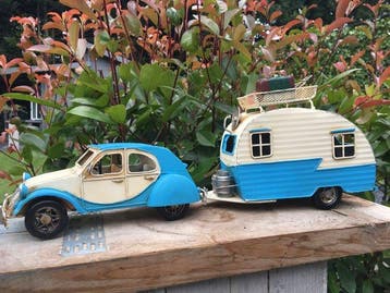 Decoratief ornament (2) - Model - Frankrijk - 2CV met, Antiek en Kunst