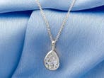 Ketting met hanger - 14 karaat Witgoud - 2.01ct. tw. Diamant