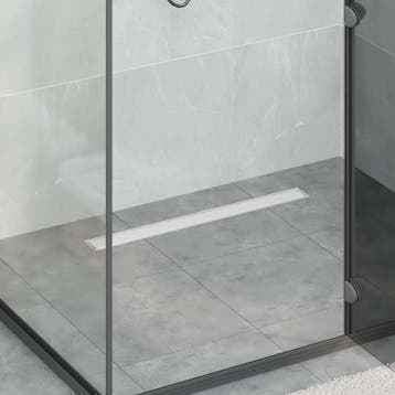 vidaXL 2 in 1 Doucheafvoer Zilver 80 cm Roestvrij staal 304, Doe-het-zelf en Bouw, Sanitair, Verzenden, Nieuw