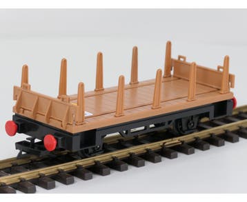 Playmobil 4105 platte wagen met rongen (Goederen wagons), Ophalen of Verzenden, Gebruikt, Overige typen, Analoog