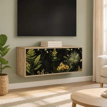 vidaXL Wand gemonteerd TV Kast RHENEN 102 x 33 x 40 cm, Huis en Inrichting, Verzenden, Nieuw