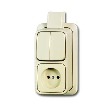 ABB Busch-Jaeger Combination Series Socket Outlet Cream -, Verzenden, Nieuw