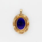 Pendentif - 18 carats Or jaune - Emaille