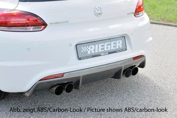 Rieger diffuser voor R-Line achterbumper | Scirocco 3 (13):, Verzenden