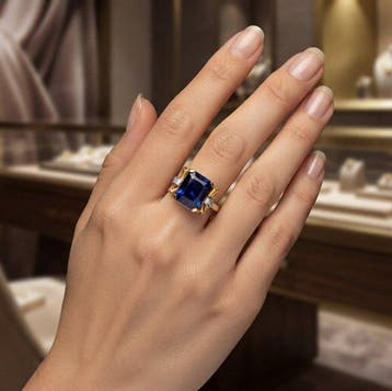 Zonder minimumprijs - Ring 18-karaats goudlaag, Zilver