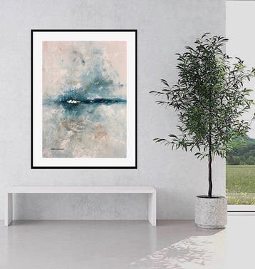 Dam Domido - A golden horizon - 120 x 80 cm, Antiquités & Art