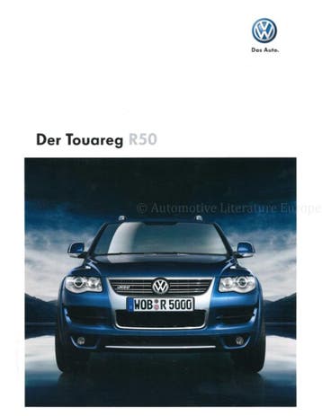 2008 VOLKSWAGEN TOUAREG R50 BROCHURE DUITS, Nieuw