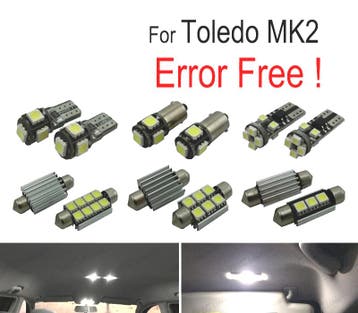 Kit 16 Ampoules Led Intérieur Toledo Mk2 1M 1M2 99-04, Verzenden, Nieuw