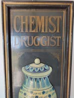 Wanddecoratie - Enseigne de pharmacie ancienne – “Chemist, Antiquités & Art