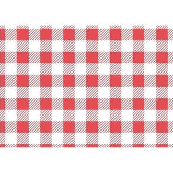 Vetvrij rood gingham papier 19x31cm | 200 stuks Gastronoble, Verzenden, Nieuw in verpakking