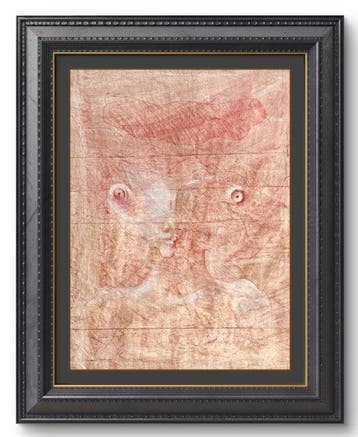 Robert Detheux (1932-2010) - Grand portrait surréaliste d’un, Antiek en Kunst
