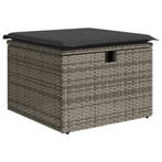 Rattan kruk met opbergruimte | Tweede kansje, OP=OP, Tuin en Terras, Verzenden, Zo goed als nieuw, Rotan