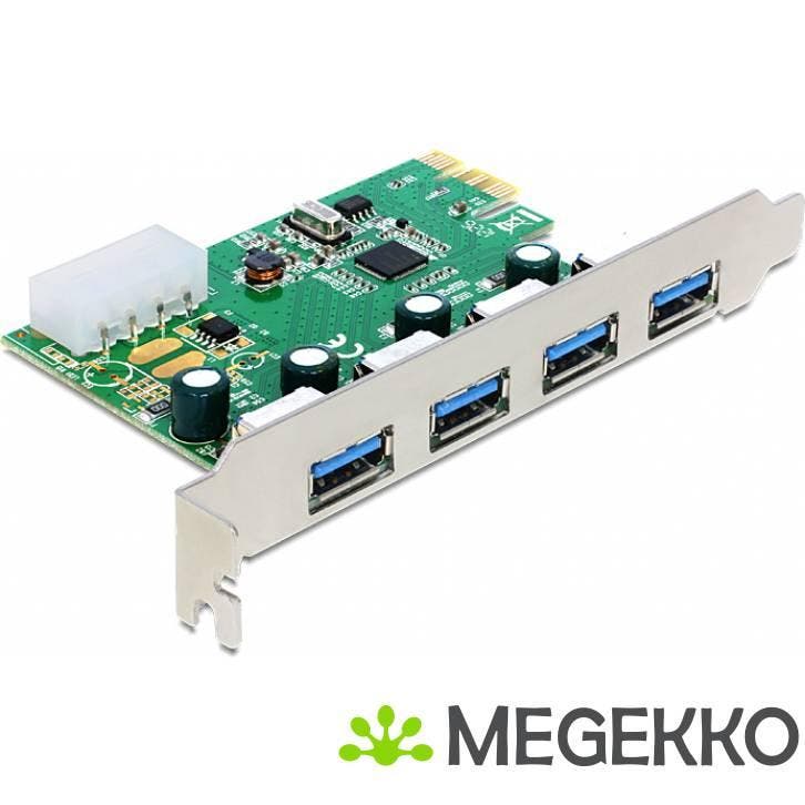 Delock 89363 PCI Express x1-kaart naar 4 x externe USB, Informatique & Logiciels, Clés USB, Envoi