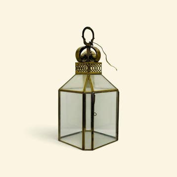 Lantaarn plafondlamp - Messing - Ocho Cristaleras