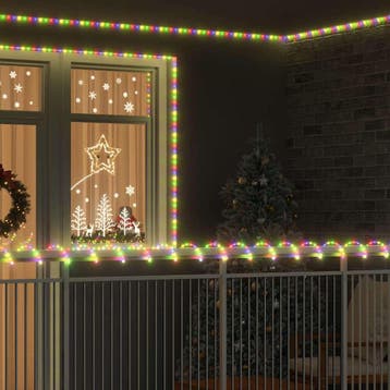 vidaXL Touw Licht met touwlichten Multikleur 100 m PVC, Verzenden