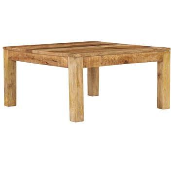 vidaXL Salontafel 80x80x40 cm massief mangohout, Huis en Inrichting, Tafels | Bijzettafels, Verzenden, Nieuw