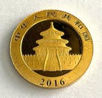 Chine. 50 Yuan 2016 - Panda - 3 g, Postzegels en Munten