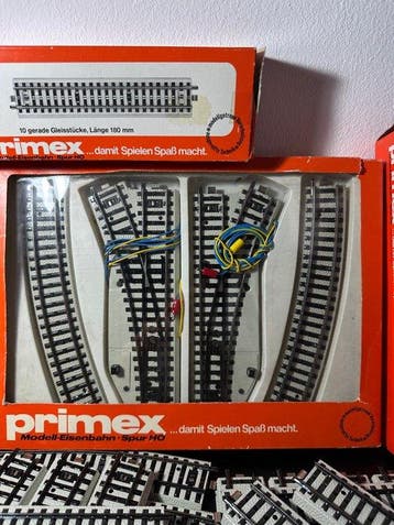 Primex H0 - 5073, 5077, 5039 - Ensemble de rails pour trains