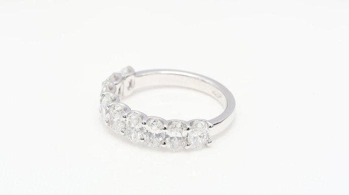 Ring - 18 karaat Witgoud - 2.45ct. tw. Diamant (Lab-grown) -, Bijoux, Sacs & Beauté, Bagues