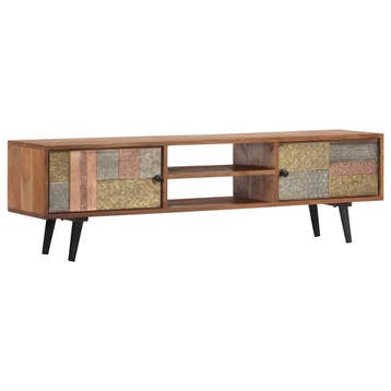 vidaXL Tv-meubel 140x30x40 cm massief acaciahout, Verzenden