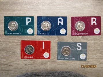 Frankrijk. 2 Euro 2024 Jeux Olympiques Paris 2024 (5, Postzegels en Munten, Munten | Europa | Niet-Euromunten