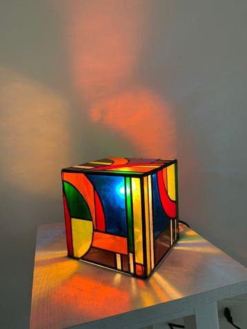 Lampe de table - Vitrail - Tiffany Estile de ADM