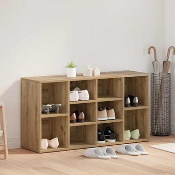 vidaXL Schoenenbank 103 x 30 x 54,5 cm Bewerkt hout Artisan, Verzenden, Nieuw