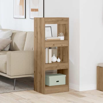 vidaXL Boekenkast 3-laags 37 x 30 x 103 cm Bewerkt hout, Verzenden, Nieuw
