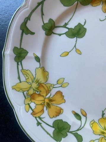 Villeroy & Boch - Service à dessert (7) - geranium Malva -