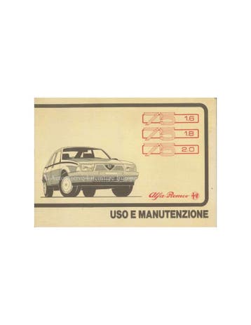 1987 ALFA ROMEO 75 INSTRUCTIEBOEKJE ITALIAANS