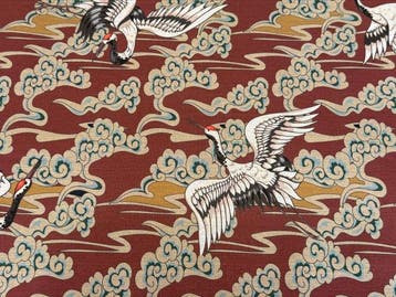 De vlucht van de keizerlijke kraan tussen de Oosterse wolken, Antiek en Kunst