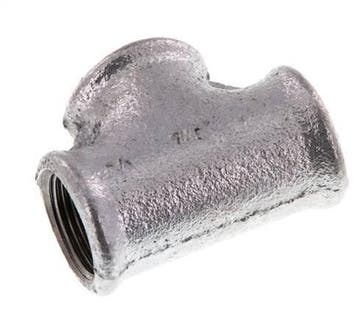 Rp 3/4 Verzinkt Gietijzeren T-stuk 25 Bar [2 Stuks], Verzenden