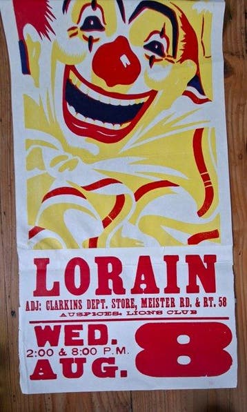 unknown - Vintage Circus poster - Hoxie bros ,lorain - jaren