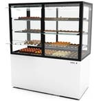 Koelvitrine | INTEGRA | Wit/Zwart | +2°C/+6°C | Geforceerd, Verzenden, Nieuw in verpakking