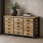 Dressoir Mangohout Mitchel 160 cm, Verzenden, Nieuw, Overige houtsoorten, Industriële meubels