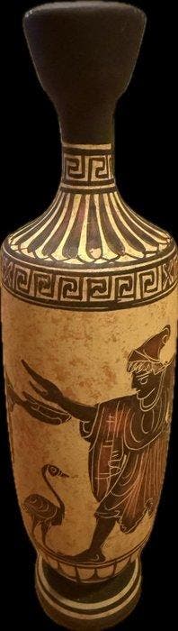 Faïence Vase - 15 cm - Réplique d’un lécythe attique, Verzamelen, Mineralen en Fossielen