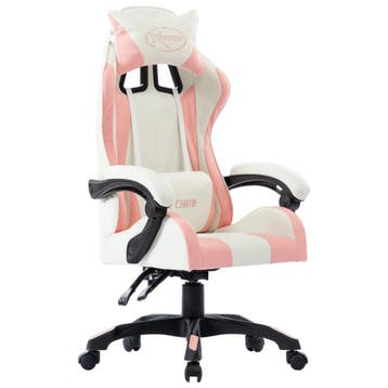 vidaXL Racestoel kunstleer roze, Verzenden