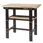 Werkbank 100 cm met hardhouten blad - zwart, Doe-het-zelf en Bouw, Ophalen of Verzenden, Nieuw