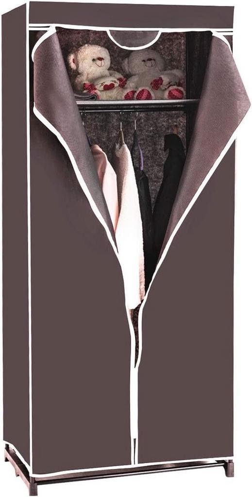 2dekans | Coast Kledingkast Stof – Voorzien Van Kledingstang, Maison & Meubles, Armoires | Penderies & Garde-robes, Enlèvement ou Envoi