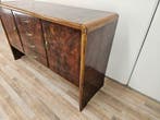 Credenza - Dressoir Art Deco in walnotenhout en blond