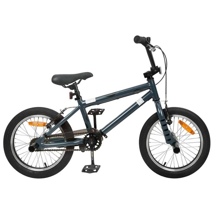 vidaXL BMX Fiets 16 Inch voor 5-8 jaar oud Donkergrijs, Fietsen en Brommers, Fietsen | Racefietsen, Nieuw, Verzenden