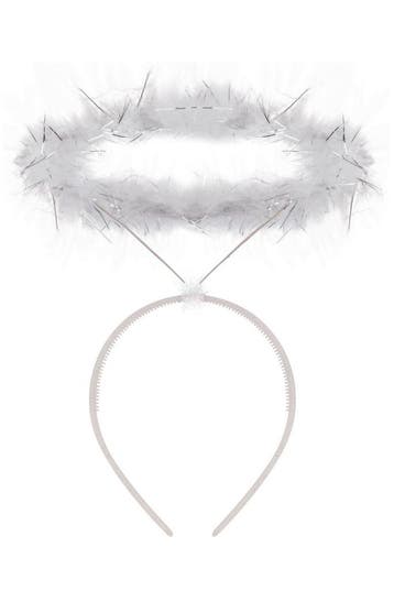 KIMU® Haarbandgel Wit Halo Diadeem Aureool Engeltje Kerst An, Kleding | Dames, Ophalen of Verzenden, Nieuw