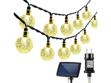 Veiling - JPro 3in1 Cristal 60 Lichtsnoer stekker + zonne-En, Tuin en Terras, Nieuw