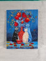 Michele Luna (1980) - Sinfonia Felina nel Giardino Incantato, Antiek en Kunst