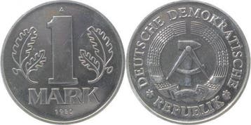 1 Mark Ddr 1980a (MuntenenBankbiljetten-Duitslandvanaf1871), Verzenden, België