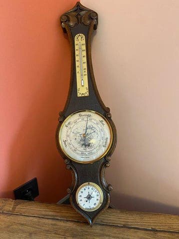 Armand Pien Barometer - Hout, Glas, Koper - Armand Pien