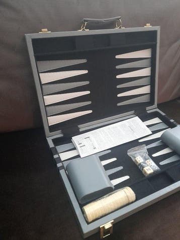Jeu de société - Backgammon - cuir